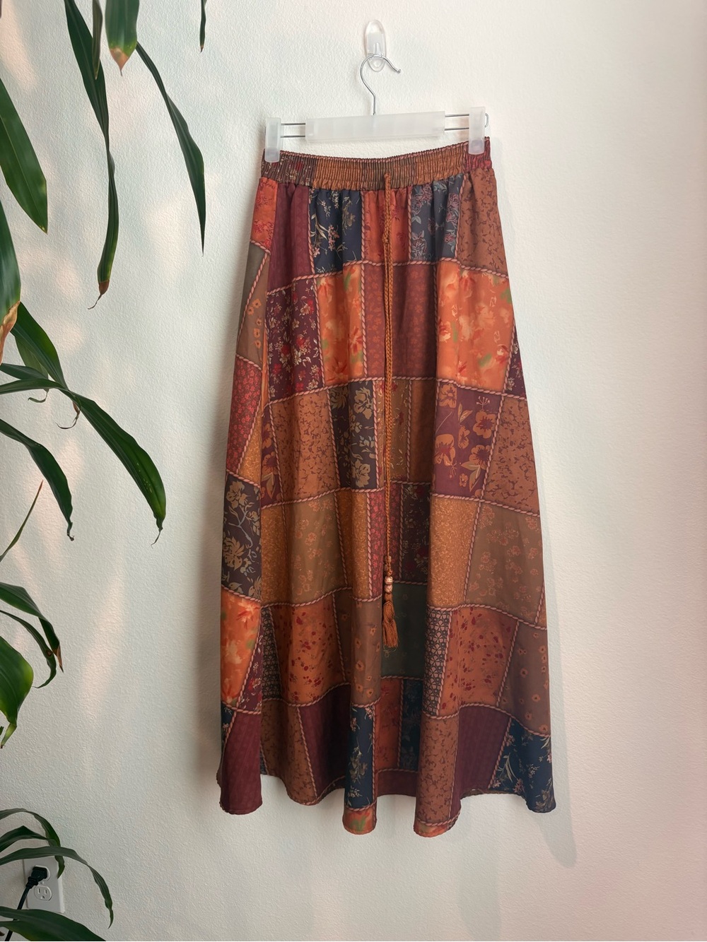 ROMWE Boho Patchwork A line Maxi Skirt, Festival Witchy Earthy Whimsygoth Wear